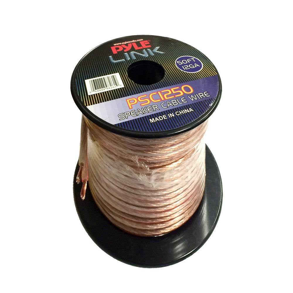 New Pyle PSC1250 50 ft.12 Gauge Spool High Quality Audio Speaker Zip ...