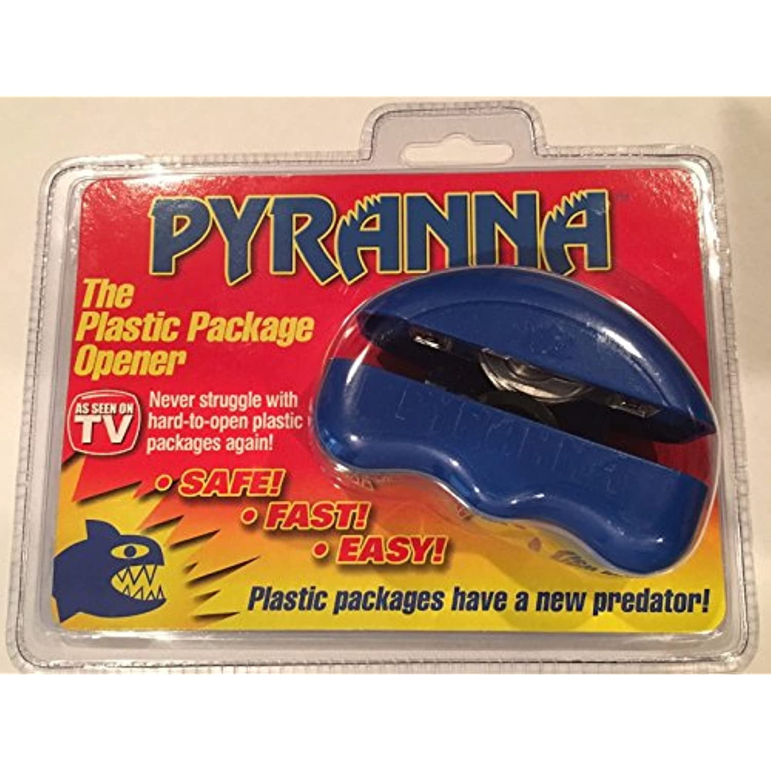 New! Pyranna Plastic Package Opener, Safely Open Packages! As Seen on TV!  2016! ;supply_from:morenoprince