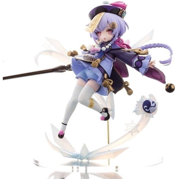 New Qiqi Figure Standing Qiqi Action Figures 18cm/7.1inch PVC Handmade PVC Anime Character Model Statue Collectible Craft Gift