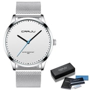 New Quartz Watch Women And Mens Watches CRRJU Top Brand Famous Dress Fashion Clock Ultra Thin Wrist Watch relogio masculino