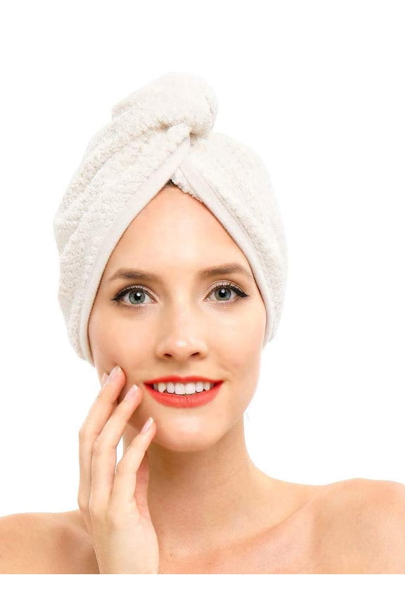 New Quick Dry Head Shower Cap Towel Hair Wrap Soft Microfibre Bath Turban Hot Sale