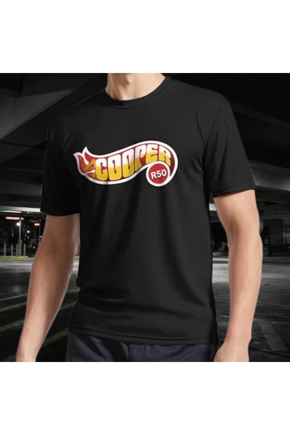New R50 Cooper Flames Active T-Shirt Logo American T-Shirt Funny S to 5XL