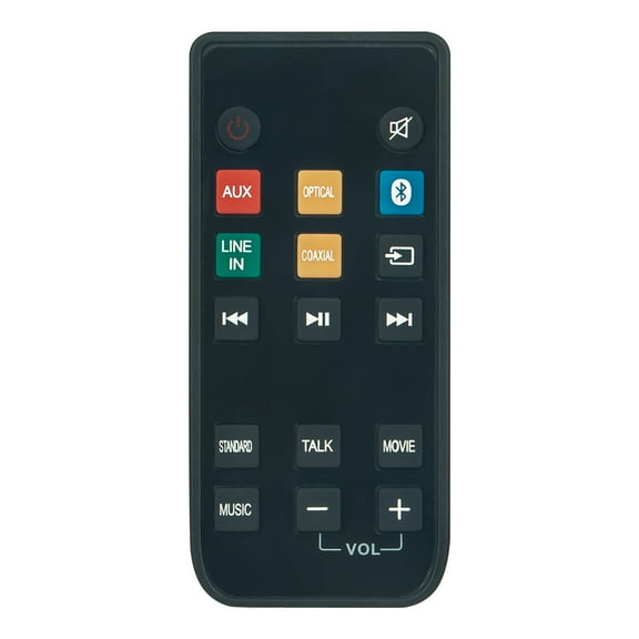 New R7114S Replace Remote Control compatible with BlackWeb R7114S remote Bluetooth 2.1-channel Soundbar System BWA18SB001