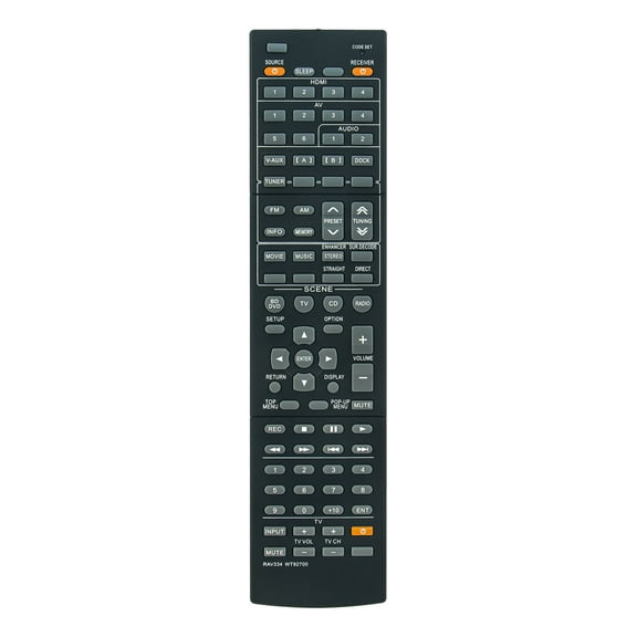 New RAV334-WT92700 Replace Remote Control compatible with Yamaha RAV334-WT92700 Control Remote HTR-5063 RX-V467 RX-V567BL YHT-593 YHT-693 YHT-893 HTR-5063