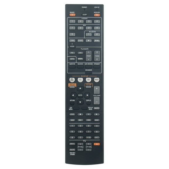 New RAV491 ZF30320 substitute RAV248 WC552600 Remote Control for Yamaha YHT-399U HTR-5063 RX-V467 RX-V367 RX-V371 AV A/V Receiver