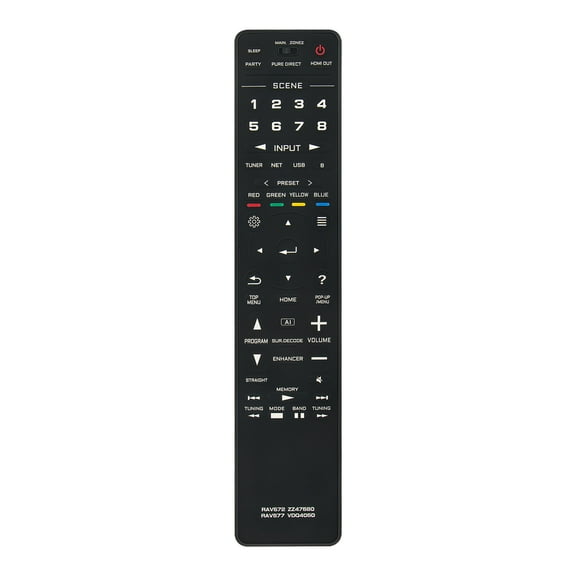 New RAV572 RAV577 Replace Remote Control Fits for Yamaha RAV577 VDQ4050 RAV572 ZZ47580 for RX-A4A RXA4A RX-A1080 Receiver