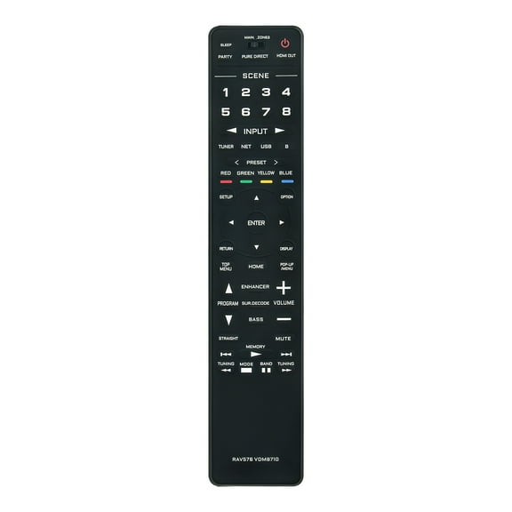 New RAV576 VDM8710 Replace Remote Control Fits for Yamaha RAV576 Remote Control Audio Video AV Receiver RX-A2A RXA2A VDM87100 VDM8710