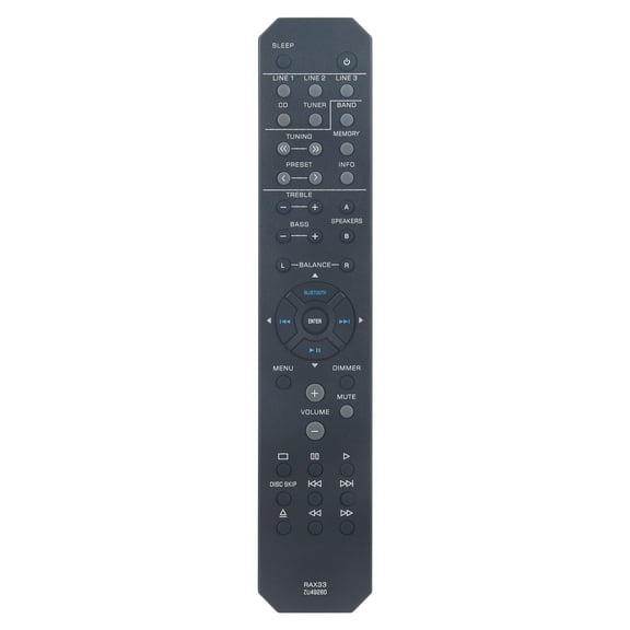 New RAX33 ZU49260 Remote Control for YAMAHA Natural Sound Stereo Receiver R-S202 R-S202BL RS202 RS202BL