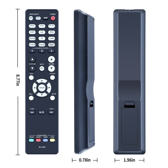 New RC-1183 Replacement Remote Control fit For Denon AV Receiver AVR-X2000 AVRX2000 AVR-E400 AVRE400