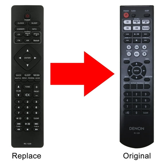 New RC-1229 Replace remote control fit for Denon HiFi DT1