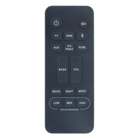 New RC-1236 Remote Control for Denon DHT-S216H Home Theater Sound Bar Soundbar System