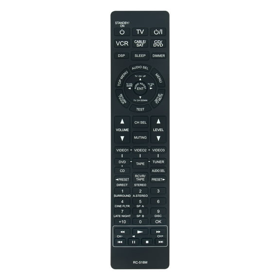New RC-518M Replace Remote Control compatible with ONKYO AV Receiver