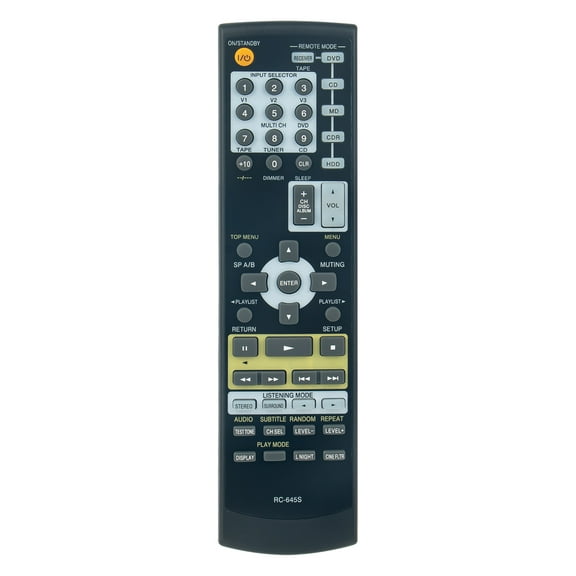 New RC-645S Replace Remote Control compatible with ONKYO HT-S4100 HT-SR700 TX-SR304 TX-SR304S