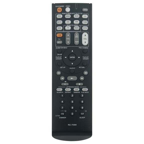 New RC-709M replace remote control fit for ONKYO AV Receiver TXSR576 TXSR506B TXSR506