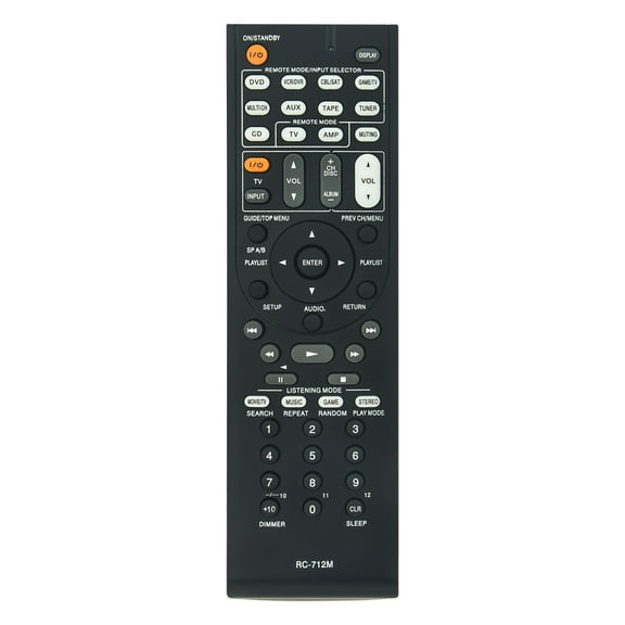New RC-712M Replace Remote Control compatible with ONKYO REMOTE CONTROL RC-712M - TX-SA606X AV RECEIVER