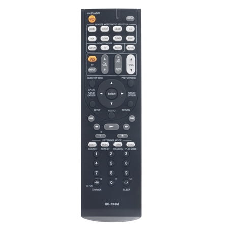New RC-736M REMOTE CONTROL FOR ONKYO AUDIO/VIDEO RECEIVER TX-SR577 AND MORE