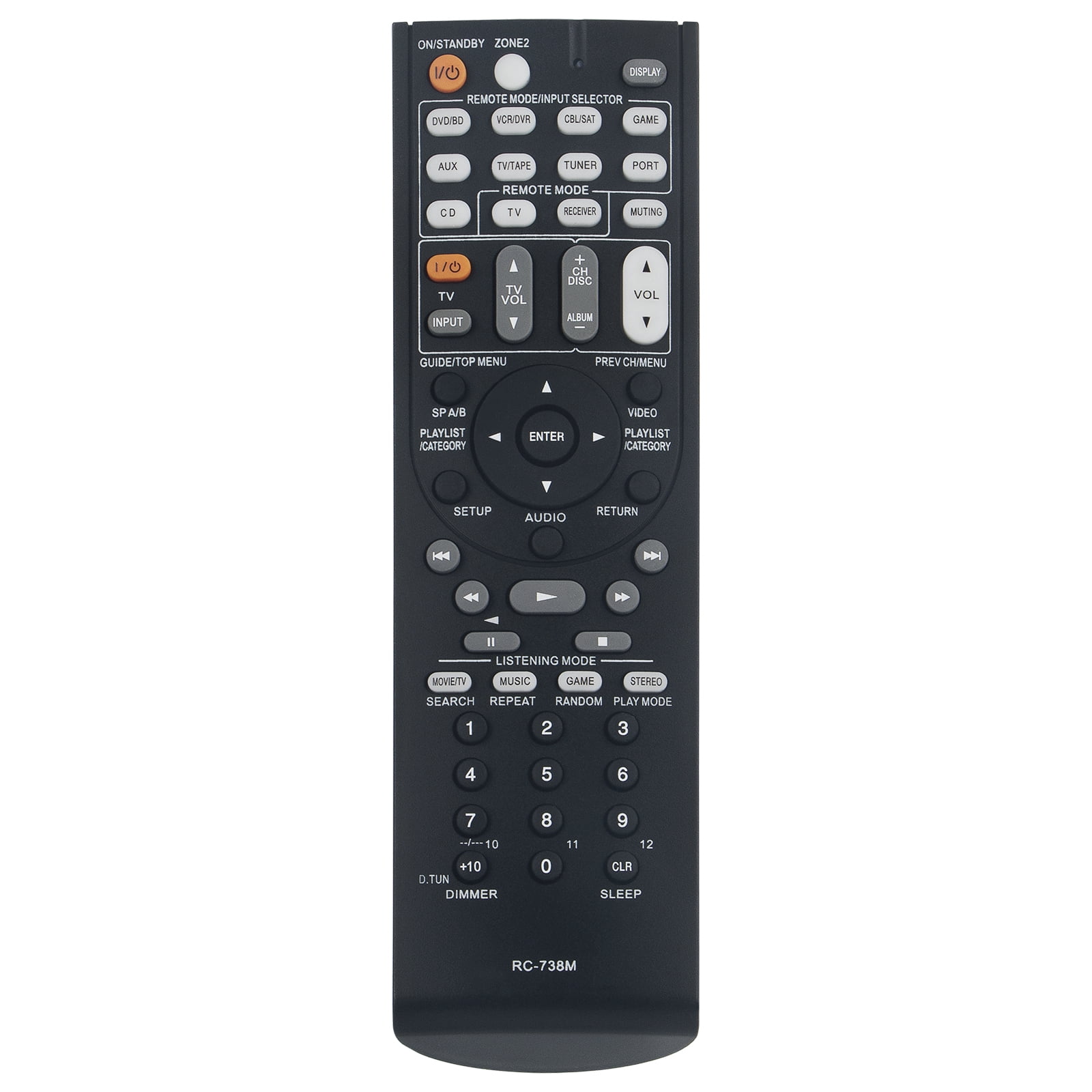 Telecomando Universale Di Ricambio RC-681M Per Onkyo AV Receiver HTR-508 TX-SR505 TX-SR575 - 4