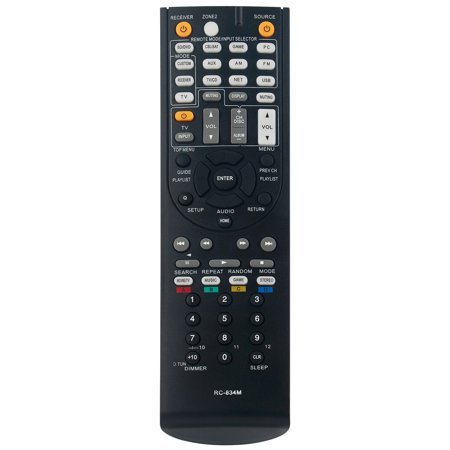 New RC-834M Infrared Remote Control Replace for Onkyo AV Receiver HT-R758 HT-S7500 HT-R791 HT-RC440 HT-RC460 TX-NR515 TX-NR414 HT-S6500