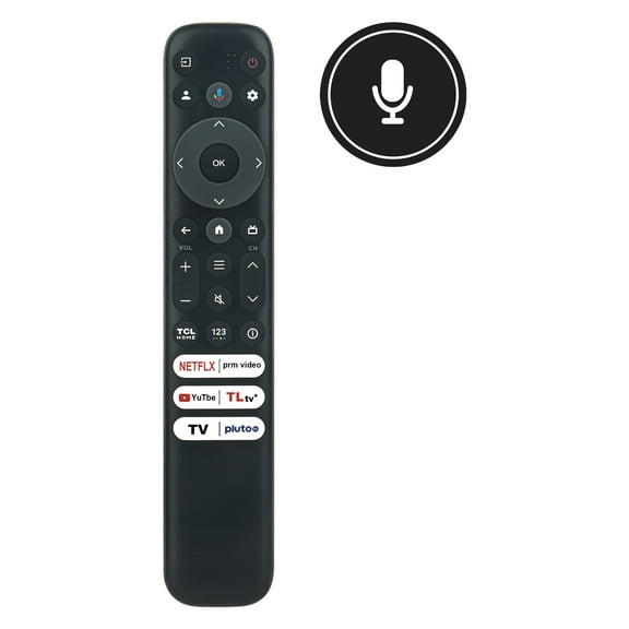 New RC813 FMBG Replace Remote Control compatible with TCL 4K QLED TV Voice Remote Comtrol S446 S546 R646 NETFLIX PRIME-VIDEO YOUTUBE TCL-TV APPLE-TV PLUTO-TV