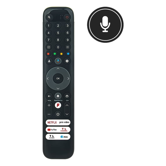 Tcl Remote Rc833a New RC833-GUB2 Replace Voice Remote Control compatible with TCL LCD LED ...
