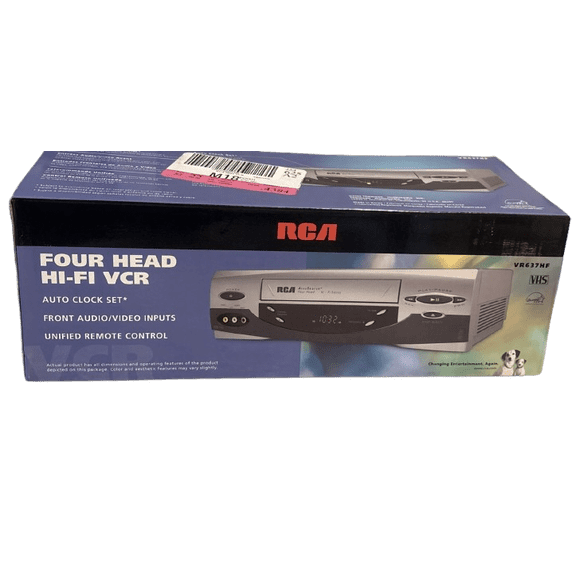 New RCA VR637HF 4-Head Hi-Fi VCR