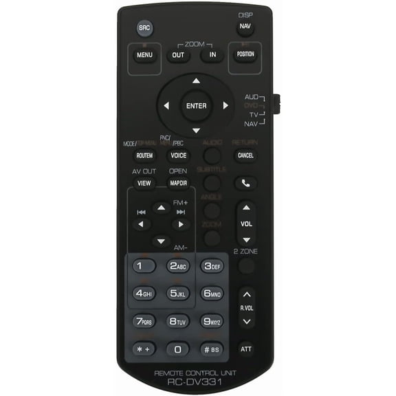 New RCDV331 RC-DV331 Replacement Remote Control for Kenwood Multimedia Monitor DDX372BT DDX320BT DNX6460BT