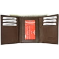 thumbnail image 1 of New RFID Blocking Men's Genuine Soft Lamb Leather Slim ID Card Holder Trifold Wallet RFID 55 BOX (C), 1 of 10