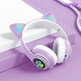 thumbnail image 1 of New RGB Cat Ear Headphones Bluetooth 5.0 Bass Noise Cancelling Adults Kids Girl Headsets Support TF Card Casco Mic Music Gift, 1 of 10