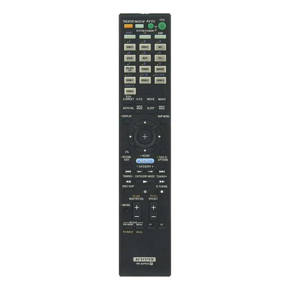 New RM-AAP043 Replace Remote Control compatible with Sony RMAAP043 Receiver Remote Control with Audio/Video Receiver models STRDH800