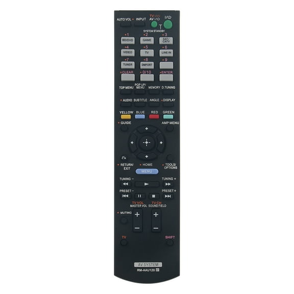 New RM-AAU120 replace remote control fit for Sony AV Receiver SA-WCT550W HT-SS380 STR-CT550WT
