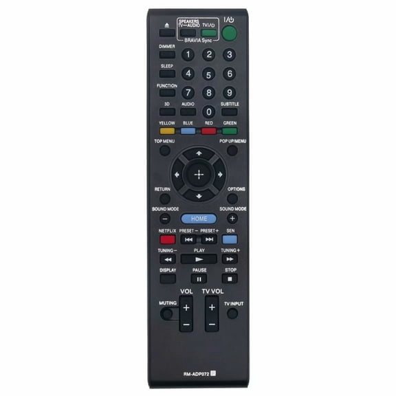 New RM-ADP072 Remote Control for SONY BLU RAY DVD/HOME THEATER BDVE190 BDV-E190 BDVE385 BDV-E385 BDVE390 BDV-E390