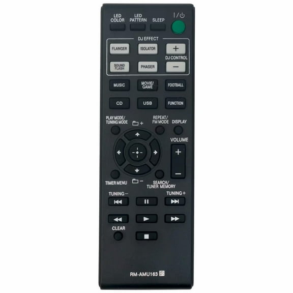 New RM-AMU163 Remote Control for Sony Home Audio System HCD-GPX555 HCD-GPX77 HCD-SHAKE33