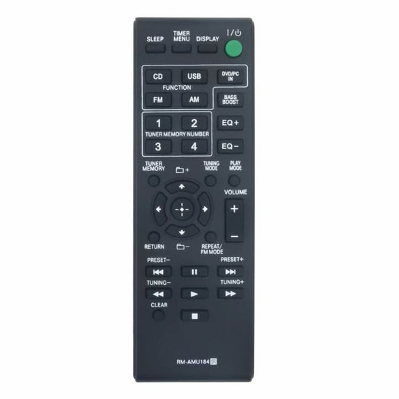 New RM-AMU184 Remote Control for Sony Mini Hi-Fi System MHC-ECL5 SS-ECL5 HCD-ECL5