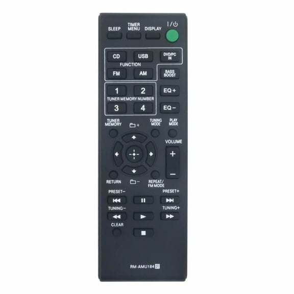 New RM-AMU184 Remote Control for Sony Mini Hi-Fi System MHC-ECL5 SS-ECL5 HCD-ECL5