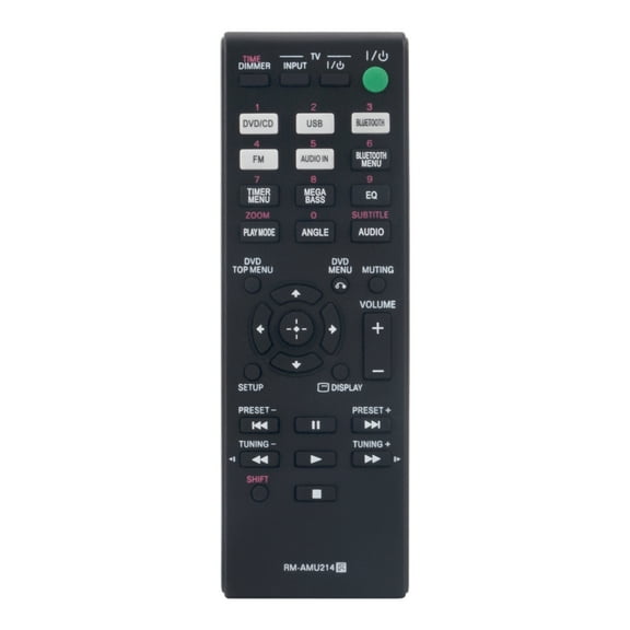 New RM-AMU214 Remote Control For Sony CMT-SBT40D HCD-SBT40D Home Audio Stereo System
