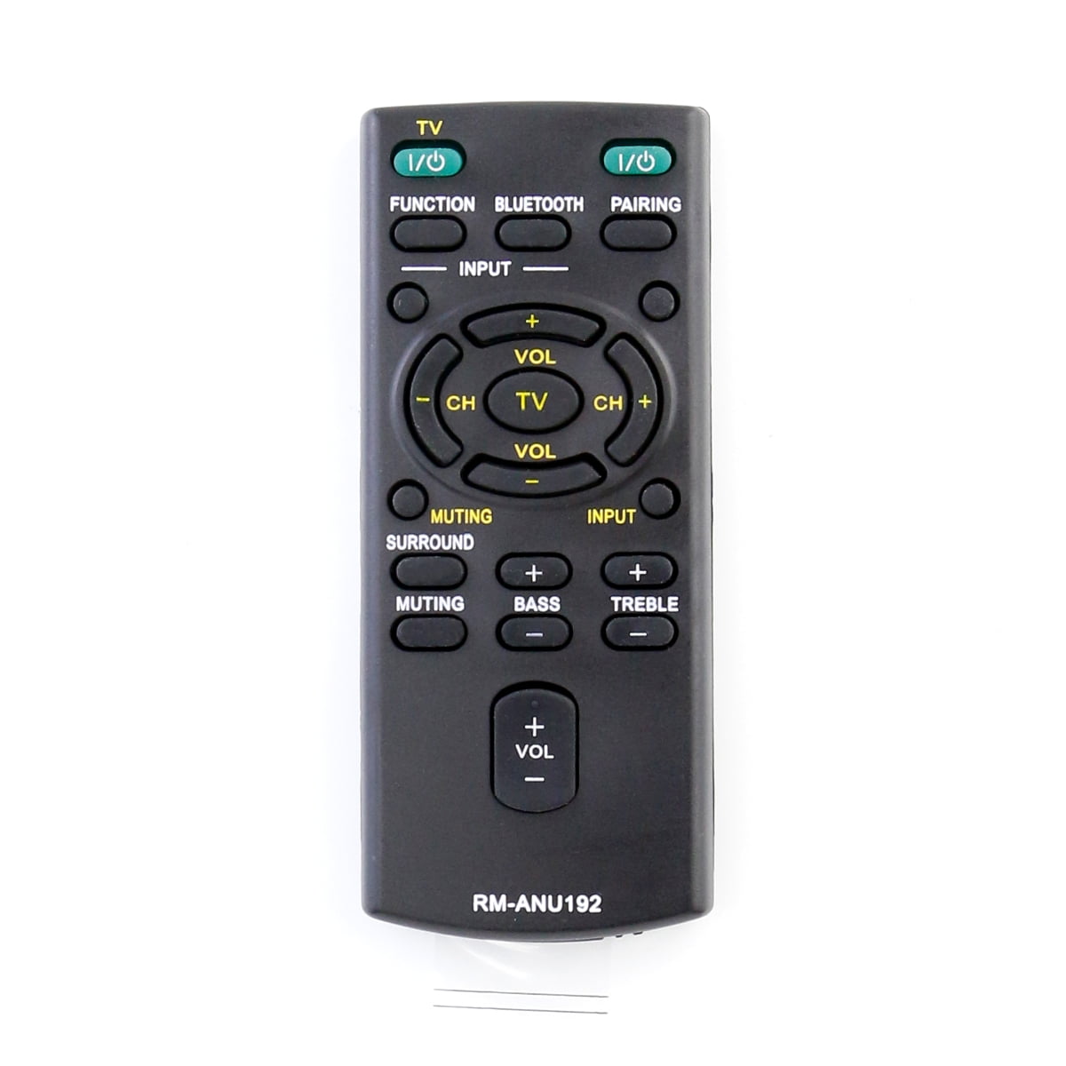 VINABTY RM-ANU192 Telecomando di ricambio per Sony SACT60BT SA-CT60BT SS-WCT60 SS-WCT60 SSWCT60 HTCT60BT HTCT60 HT-CT60 HT-CT60 HT-CT60 HT-CT60BT SACT60 SA -CT60