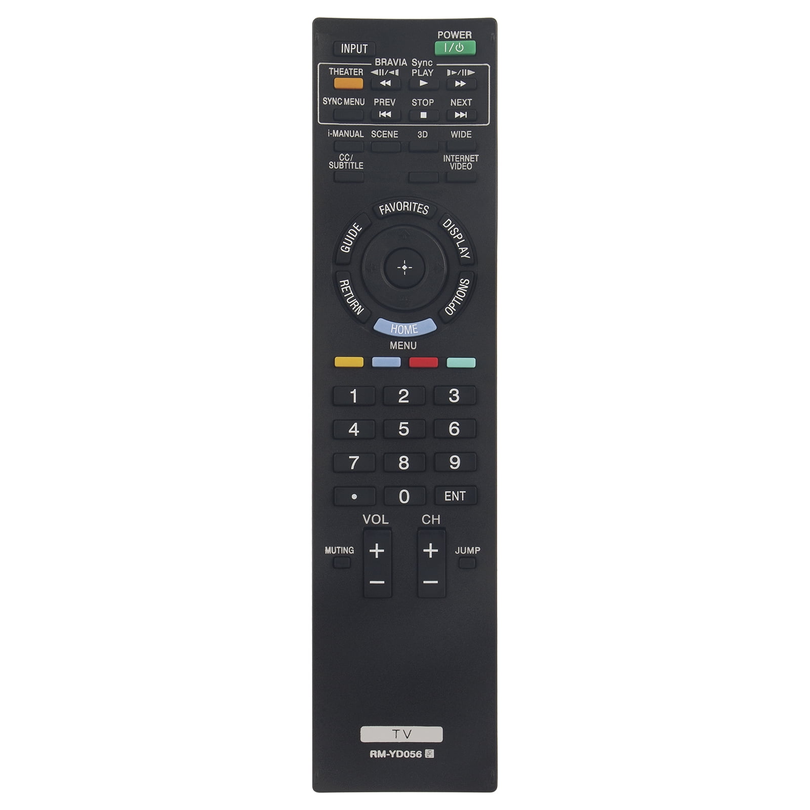 New RM-YD056 Remote Control for Sony TV XBR52LX900 XBR-52LX900