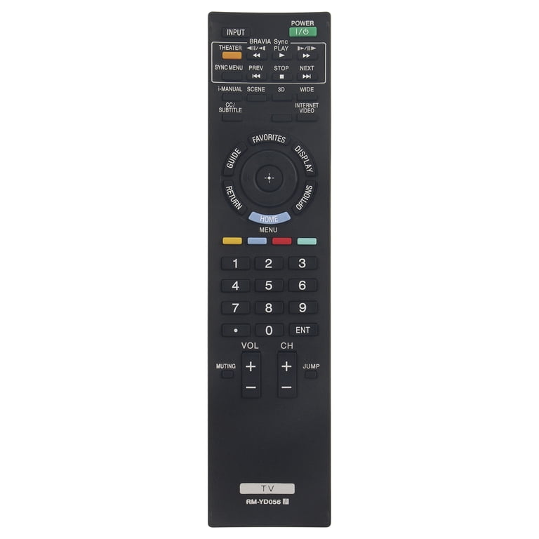New RM-YD056 Remote Control for Sony TV XBR52LX900 XBR-52LX900