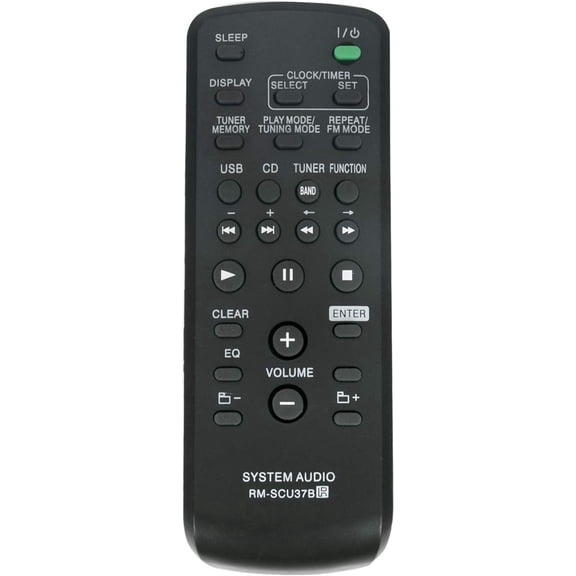 New RMSCU37B RM-SCU37B Replacement Remote Control Commander fit for Stereo System LBT-SH2000 CMT-BX3 CMT-BX30R