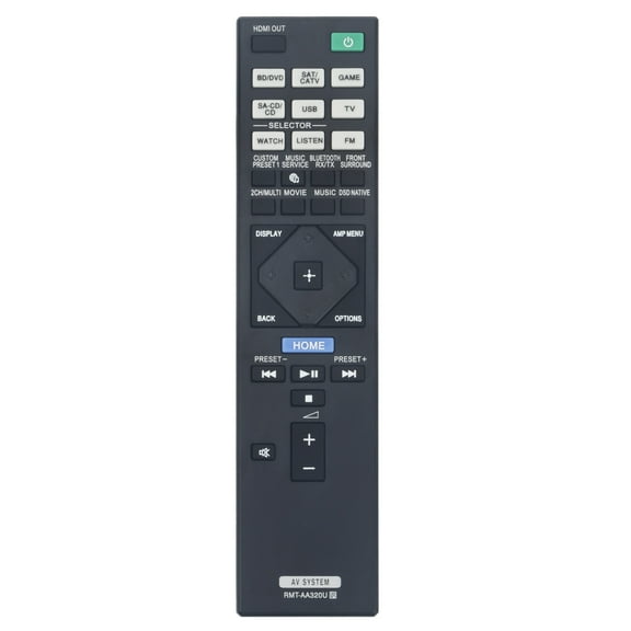 New RMT-AA320U Replaced Remote Control for Sony DVD/AUDIO Player STR-DN1080 STRDN1080