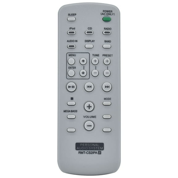 New RMT-CS2iPA For PERSONAL Audio System Remote Control ZS-S2iP ZS-S4iP