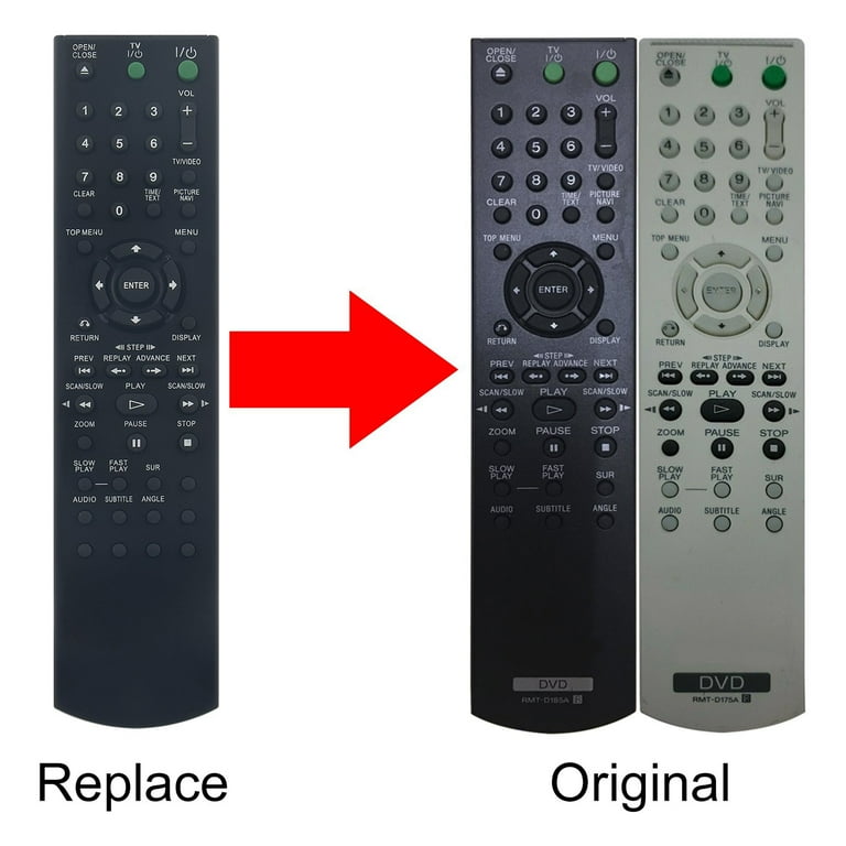 Sony RMT-D176A RMT-D185A Replacement Remote Control for DVP-NC60P 