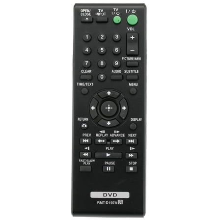 New RMT-D197A Replaced Remote Control fit for Sony DVP-SR210 DVP-SR510 DVP-SR510H DVP-SR210P DVD Player