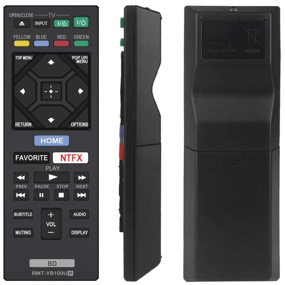 New RMT-VB201D Replaced Remote Control for Sony BD Blu-Ray Remote Control RMT-VB100U BDP-6500