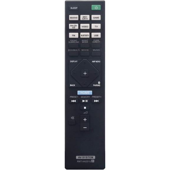 New RMTAA231U RMT-AA231U Replacement Remote Control Commander fit for AV Receiver STR-DH770