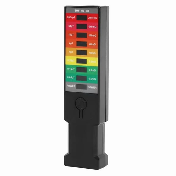 New Radiation Dosimeter 8 LED Radiation Detector High Portable EMF Magnetic Field Monitor Handheld