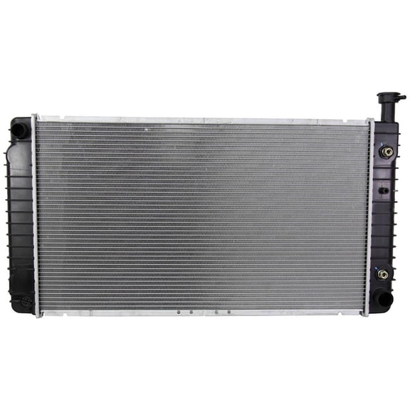 New Radiator Assembly Compatible With Chevy Express 1500 2500 3500 5.0L 5.7L V8 305 CID 21397 2467 1489 1996 1997 1998 1999 2000 2001 2002 By Part Numbers RA1013 15762438 GM3010305