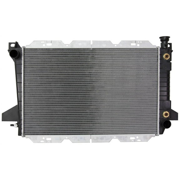 Radiator Compatible with 1987-1997 Ford F-150 F-250 F-350 Bronco 4.9L L6 Inline-6 300 CID OHV With AC Super Duty Cooling 1-Row Crossflow Replaces E7TH8005AA E7TZ8005C FD37004A