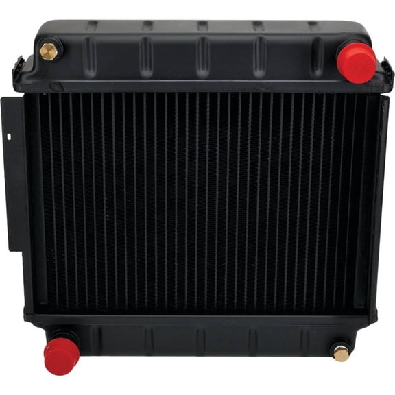 Radiator Compatible with John Deere Gator 6x4 Diesel M-Gator Military Worksite Utility Vehicle 4-Row 14 FPI Copper Core Brass Tanks No Filler Neck 13 lbs AM134400 VGA11014 2455005 993cc
