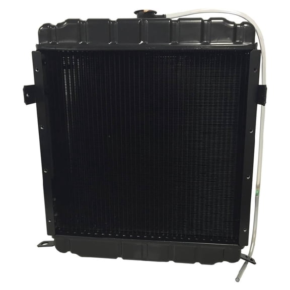 Radiator 3 Row 19.5 x 19.875 inch Core Compatible with Case 584E 585E 586E Rough Terrain Forklift 580SE Super E 4-390 239ci 3.9L 4 Cyl Diesel Replaces A171080 219533 Stens 1706-6533